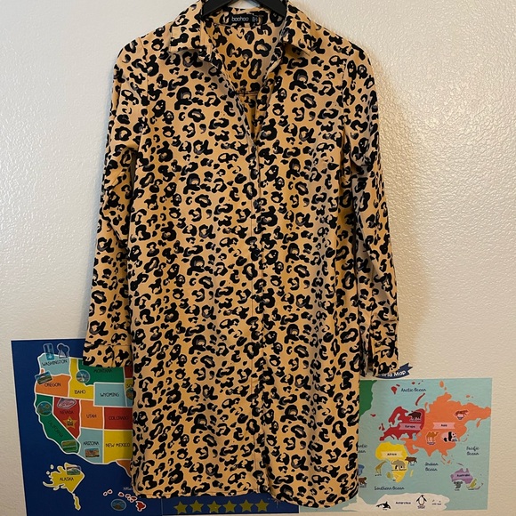 Leopard Print Dress - Picture 2 of 5